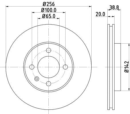 Hella 8DD 355 101-321 Тормозной диск передний вентилируемый 8DD355101321: Отличная цена - Купить в Польше на 2407.PL!