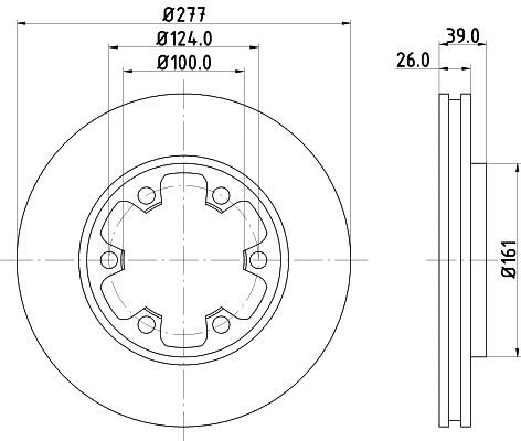 Hella 8DD 355 102-921 Тормозной диск передний вентилируемый 8DD355102921: Отличная цена - Купить в Польше на 2407.PL!