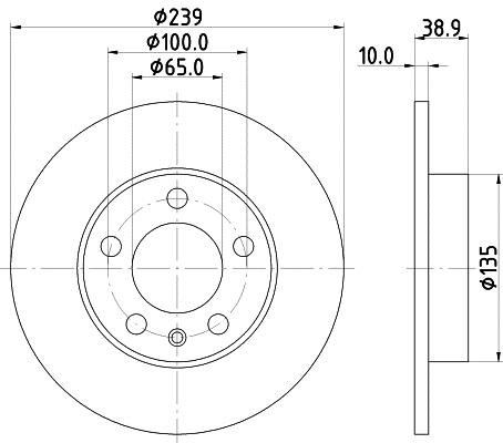 Hella 8DD 355 105-701 Tarcza hamulcowa 8DD355105701: Dobra cena w Polsce na 2407.PL - Kup Teraz!