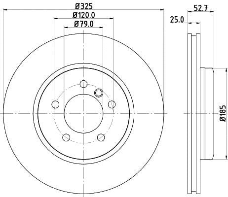 Hella 8DD 355 127-601 Тормозной диск передний вентилируемый 8DD355127601: Купить в Польше - Отличная цена на 2407.PL!