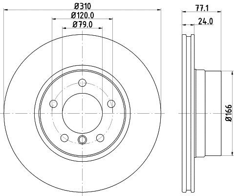 Hella 8DD 355 109-901 Диск гальмівний 8DD355109901: Приваблива ціна - Купити у Польщі на 2407.PL!