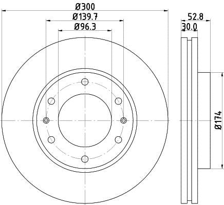 Hella 8DD 355 116-481 Тормозной диск передний вентилируемый 8DD355116481: Отличная цена - Купить в Польше на 2407.PL!