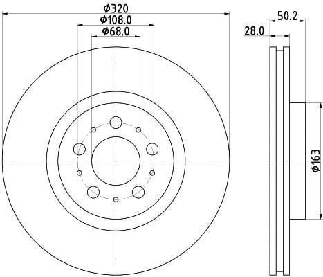Hella 8DD 355 117-851 Тормозной диск передний вентилируемый 8DD355117851: Отличная цена - Купить в Польше на 2407.PL!