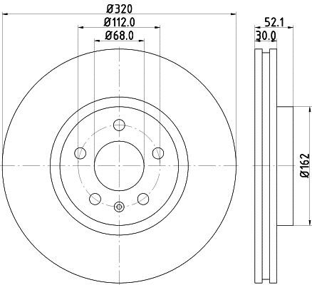 Hella 8DD 355 117-191 Тормозной диск передний вентилируемый 8DD355117191: Отличная цена - Купить в Польше на 2407.PL!