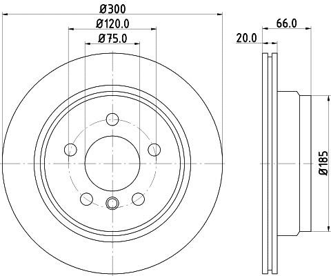 Hella 8DD 355 118-271 Тормозной диск задний вентилируемый 8DD355118271: Отличная цена - Купить в Польше на 2407.PL!