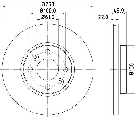 Hella 8DD 355 118-491 Тормозной диск передний вентилируемый 8DD355118491: Купить в Польше - Отличная цена на 2407.PL!