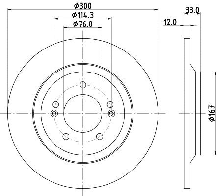 Hella 8DD 355 131-381 Диск тормозной 8DD355131381: Отличная цена - Купить в Польше на 2407.PL!