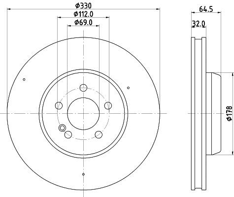 Hella 8DD 355 134-471 Диск тормозной 8DD355134471: Отличная цена - Купить в Польше на 2407.PL!