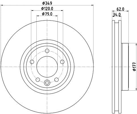 Hella 8DD 355 132-551 Диск тормозной 8DD355132551: Отличная цена - Купить в Польше на 2407.PL!