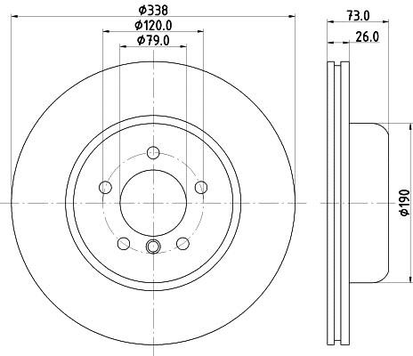 Hella 8DD 355 132-771 Диск гальмівний 8DD355132771: Приваблива ціна - Купити у Польщі на 2407.PL!