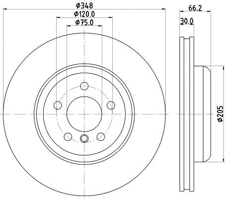 Hella 8DD 355 133-751 Диск тормозной 8DD355133751: Отличная цена - Купить в Польше на 2407.PL!