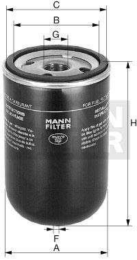 Mann-Filter WK 719/5 Топливный фильтр WK7195: Отличная цена - Купить в Польше на 2407.PL!