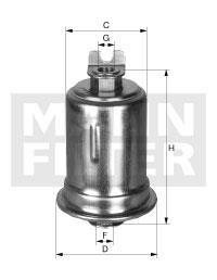 Mann-Filter WK 614/27 Fuel filter WK61427: Buy near me at 2407.PL in Poland at an Affordable price!