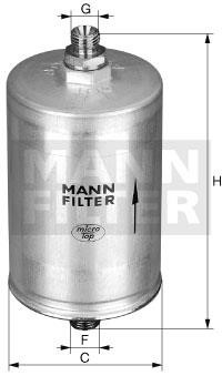 Mann-Filter WK 830/11 Топливный фильтр WK83011: Отличная цена - Купить в Польше на 2407.PL!