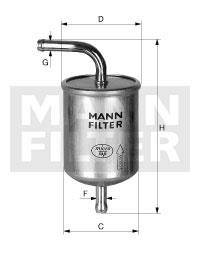 Mann-Filter WK 614/1 Топливный фильтр WK6141: Отличная цена - Купить в Польше на 2407.PL!