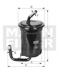 Mann-Filter WK 614 Топливный фильтр WK614: Отличная цена - Купить в Польше на 2407.PL!