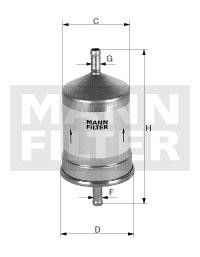 Mann-Filter WK 66/1 Fuel filter WK661: Buy near me in Poland at 2407.PL - Good price!