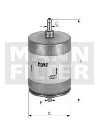 Mann-Filter WK 504 Фільтр палива WK504: Приваблива ціна - Купити у Польщі на 2407.PL!