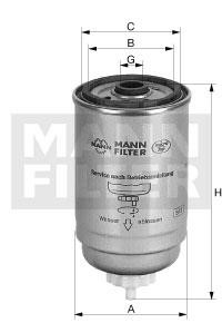 Mann-Filter WK 842/2 (10) Топливный фильтр WK842210: Отличная цена - Купить в Польше на 2407.PL!