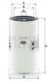Mann-Filter W 14003 Hydraulic filter W14003: Buy near me in Poland at 2407.PL - Good price!