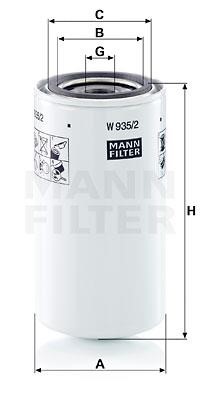 Mann-Filter W 935/2 Filtr hydrauliczny W9352: Dobra cena w Polsce na 2407.PL - Kup Teraz!