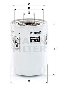Mann-Filter WD 10 017 X Hydraulic filter WD10017X: Buy near me in Poland at 2407.PL - Good price!