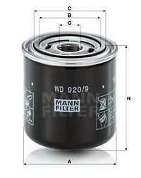 Mann-Filter WD 920/9 Hydraulic filter WD9209: Buy near me in Poland at 2407.PL - Good price!