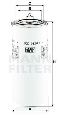 Mann-Filter WDK 962/20 Fuel filter WDK96220: Buy near me at 2407.PL in Poland at an Affordable price!