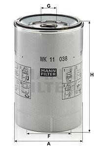 Mann-Filter WK 11 038 Z Filtr paliwa WK11038Z: Dobra cena w Polsce na 2407.PL - Kup Teraz!