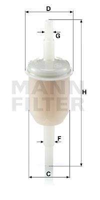 Mann-Filter WK 31/2 (10) Fuel filter WK31210: Buy near me in Poland at 2407.PL - Good price!
