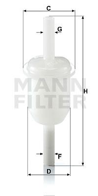 Mann-Filter WK 31/4 (10) Fuel filter WK31410: Buy near me at 2407.PL in Poland at an Affordable price!