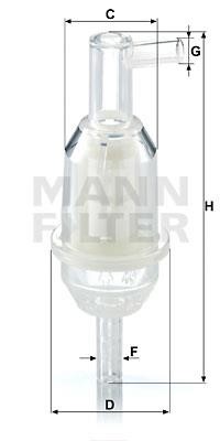 Mann-Filter WK 31/5 (10) Fuel filter WK31510: Buy near me in Poland at 2407.PL - Good price!