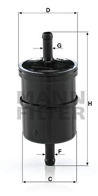 Mann-Filter WK 42/4 (10) Топливный фильтр WK42410: Купить в Польше - Отличная цена на 2407.PL!