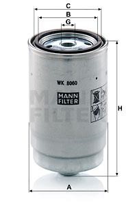 Mann-Filter WK8060Z Fuel filter WK8060Z: Buy near me in Poland at 2407.PL - Good price!