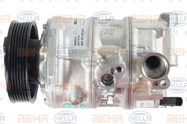 Hella 8FK 351 007-031 Compressor, air conditioning 8FK351007031: Buy near me in Poland at 2407.PL - Good price!