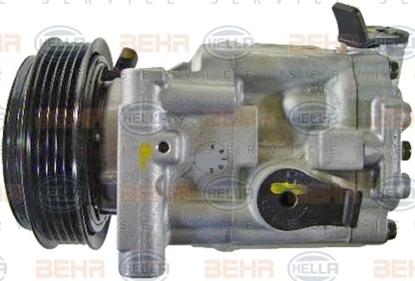 Hella 8FK 351 007-201 Compressor, air conditioning 8FK351007201: Buy near me in Poland at 2407.PL - Good price!