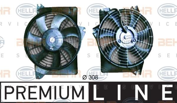 Hella 8EW 351 034-591 Air conditioner fan 8EW351034591: Buy near me in Poland at 2407.PL - Good price!