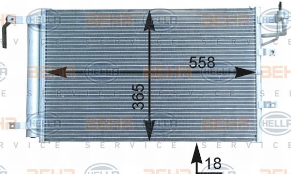 Hella 8FC 351 303-091 Радиатор кондиционера (Конденсатор) 8FC351303091: Отличная цена - Купить в Польше на 2407.PL!