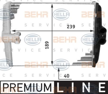 Hella 8FH 351 311-761 Heat exchanger, interior heating 8FH351311761: Buy near me in Poland at 2407.PL - Good price!