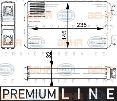 Hella 8FH 351 313-011 Wärmetauscher, innenraumheizung 8FH351313011: Kaufen Sie zu einem guten Preis in Polen bei 2407.PL!