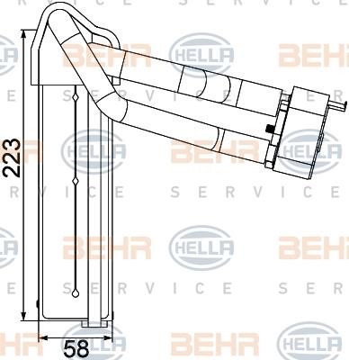 Hella 8FV 351 330-751 Испаритель кондиционера 8FV351330751: Отличная цена - Купить в Польше на 2407.PL!