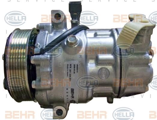 Hella 8FK 351 334-201 Compressor, air conditioning 8FK351334201: Buy near me in Poland at 2407.PL - Good price!