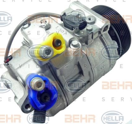 Hella 8FK 351 334-461 Compressor, air conditioning 8FK351334461: Buy near me in Poland at 2407.PL - Good price!