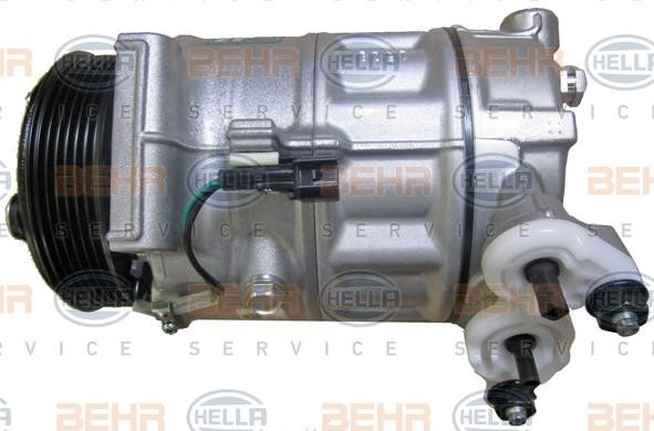 Hella 8FK 351 341-101 Compressor, air conditioning 8FK351341101: Buy near me in Poland at 2407.PL - Good price!
