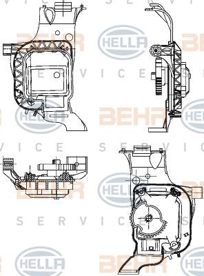 Hella 6NW 351 344-031 Cabin heater damper drive 6NW351344031: Buy near me in Poland at 2407.PL - Good price!