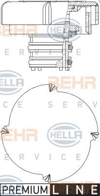 Hella 8MY 376 743-431 Sealing Cap, coolant tank 8MY376743431: Buy near me in Poland at 2407.PL - Good price!