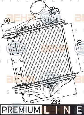 Hella 8ML 376 746-241 Intercooler, charger 8ML376746241: Buy near me in Poland at 2407.PL - Good price!