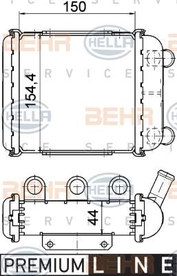 Hella 8MK 376 765-231 Радіатор охолодження двигуна 8MK376765231: Приваблива ціна - Купити у Польщі на 2407.PL!