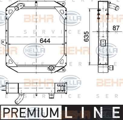 Hella 8MK 376 774-581 Kühler motorkühlung 8MK376774581: Kaufen Sie zu einem guten Preis in Polen bei 2407.PL!