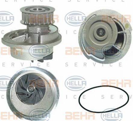 Hella 8MP 376 800-411 Water pump 8MP376800411: Buy near me in Poland at 2407.PL - Good price!